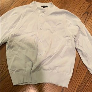 J. crew cardigan—pale blue